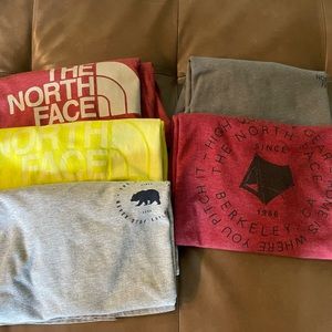 NorthFace men’s standard fit 5 t-shirt bundle